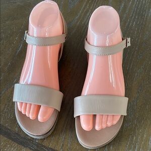 Steve Madden Beige Strap Sandals